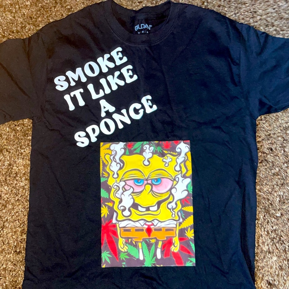 Black Graphic Tee custom made.